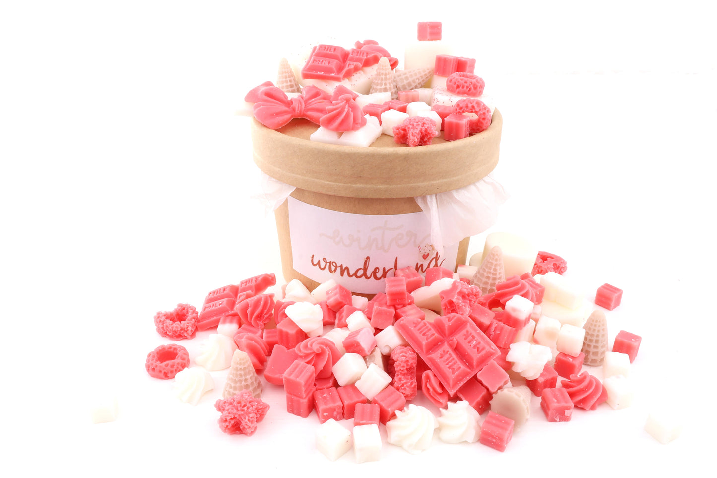 Winter Wonderland Aroma-Duftmelts - mit Schimmer im Becher, aus 100% Bio-Sojawachs, vegan, 67/92 mm, 100g (mit Duft)