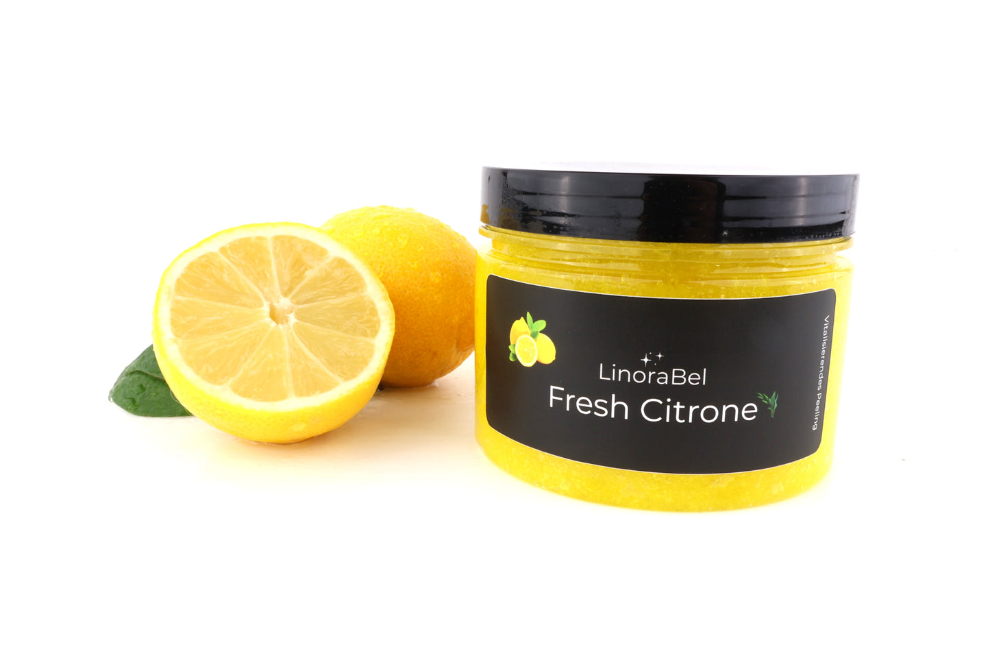 Zitronen Body Peeling - einfach belebend, aus 100% Bio-Zutaten, vegan, 350g