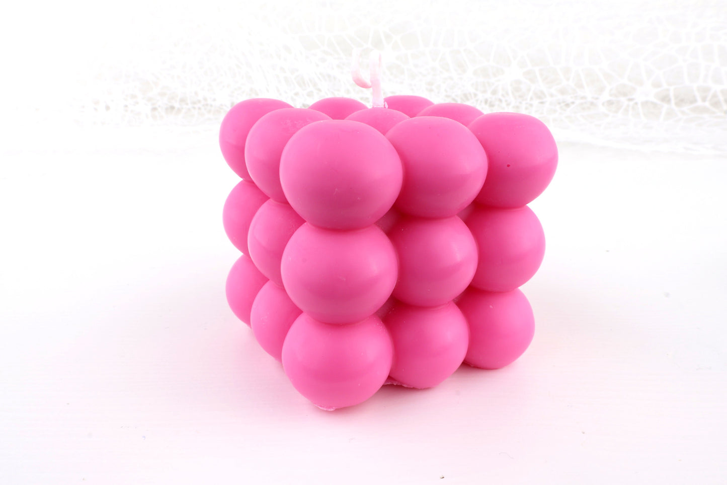 Bubble Kerze zeitlos schön - in zwei Größen aus, 100% Bio-Sojawachs, vegan, 35/40 & 60/65 mm