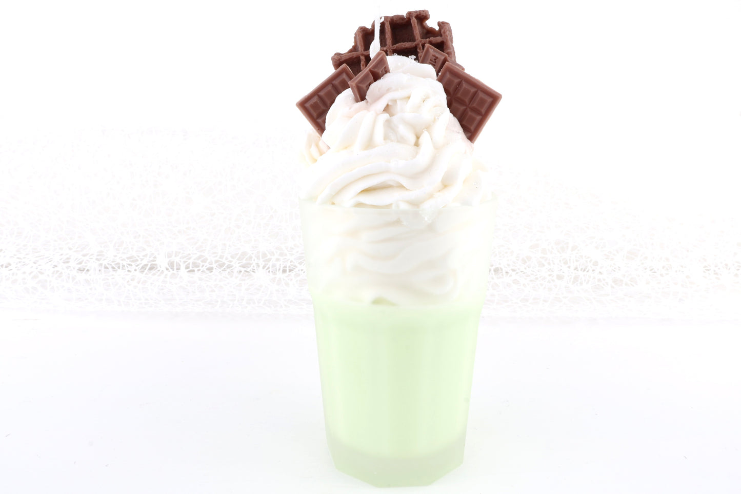 Green Matcha-Dessertkerze - im Glas, aus 100% Bio-Sojawachs, vegan, 205/90 mm, 759g (mit Duft)
