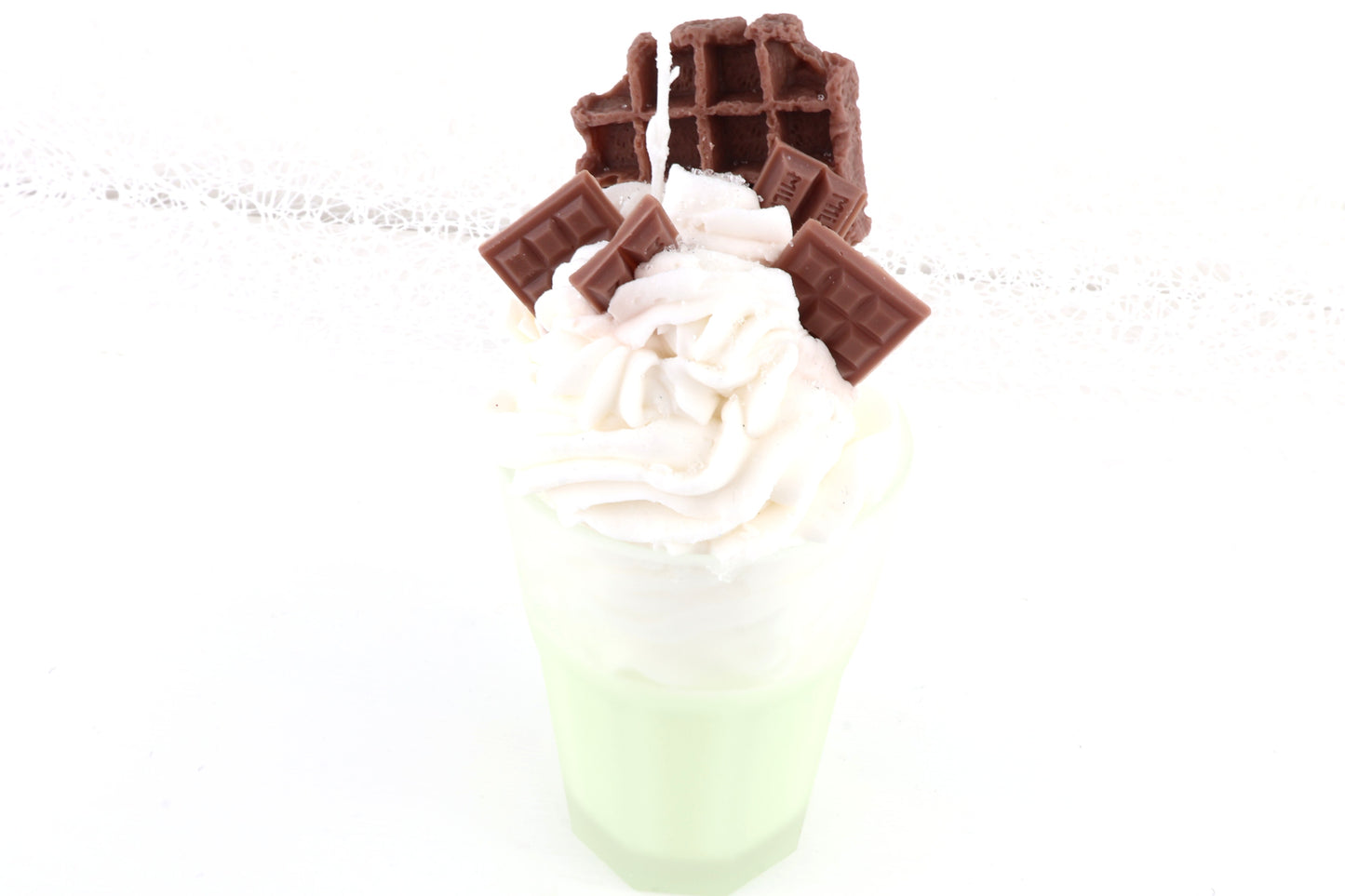 Green Matcha-Dessertkerze - im Glas, aus 100% Bio-Sojawachs, vegan, 205/90 mm, 759g (mit Duft)