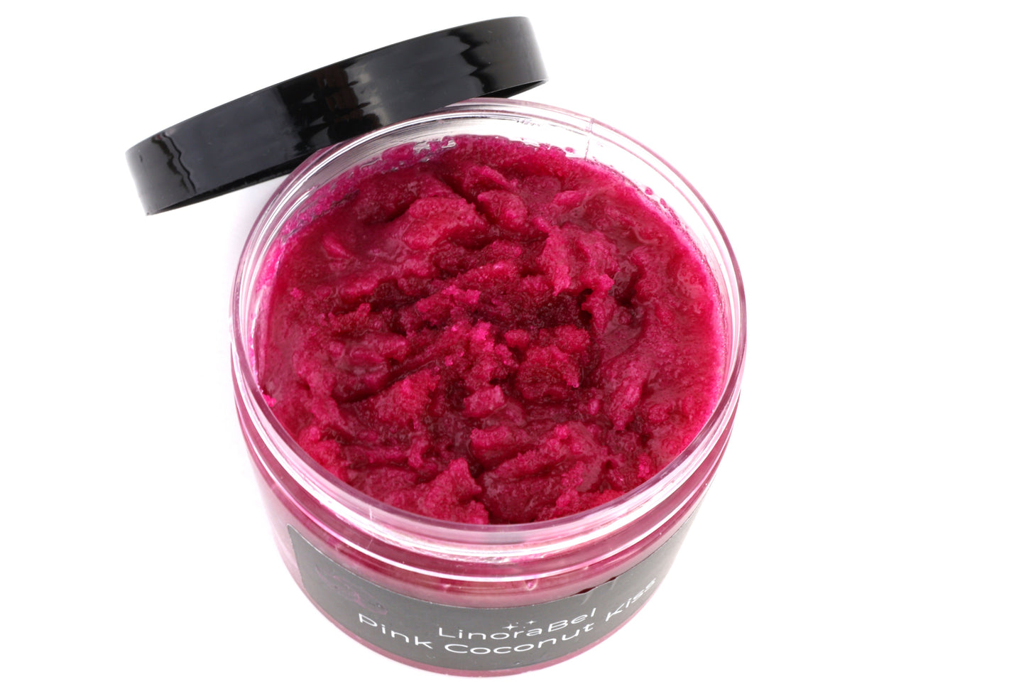 Unser TIP - meistverkauft: Pink Coconut Kiss Body Peeling (kräftig fruchtig), aus 100% Bio-Zutaten, vegan, 350g