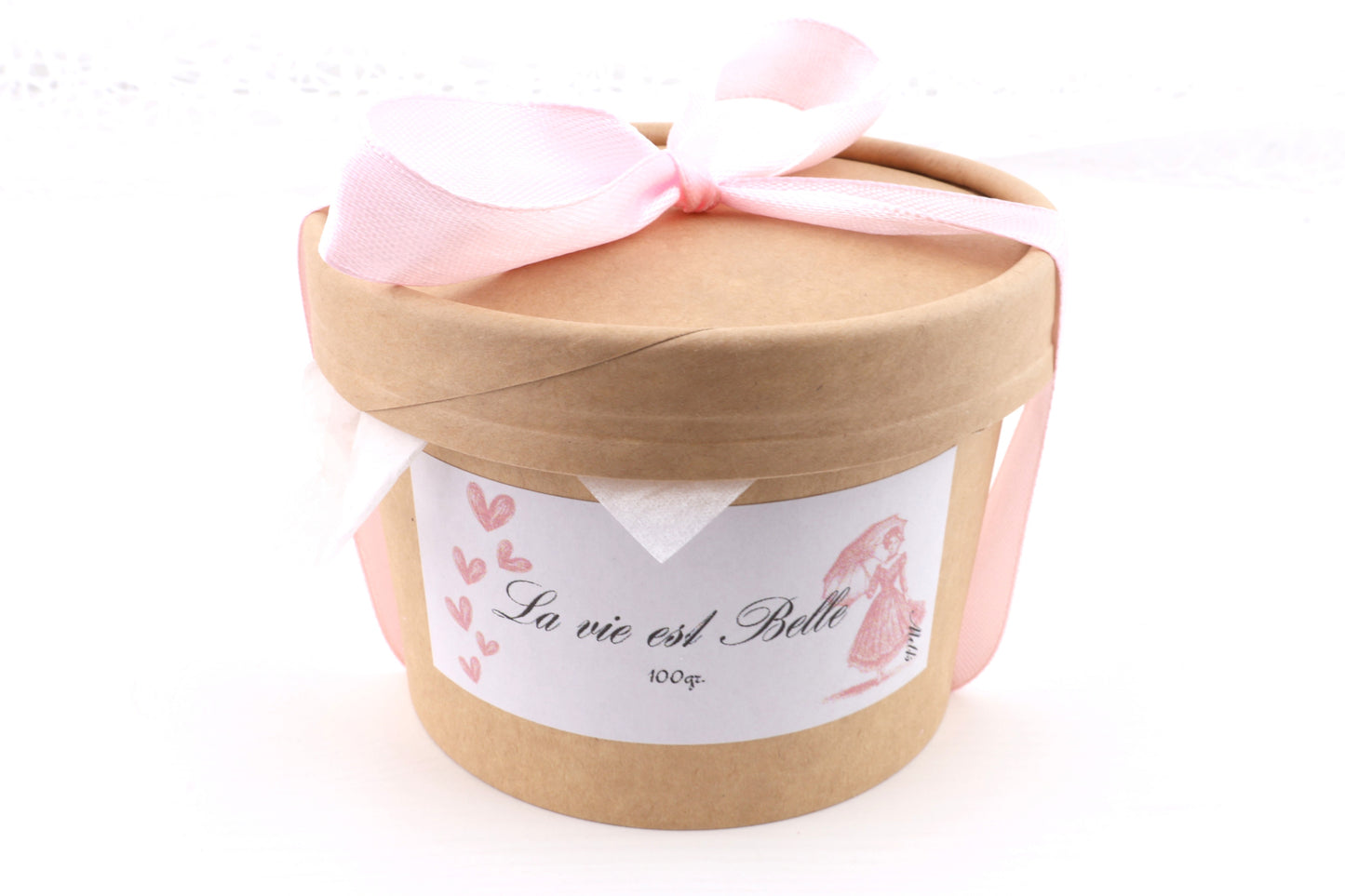 La vie est Belle Aroma Melts - mit Glitzer und Schimmer im Becher, aus 100% Bio-Sojawachs, vegan, 67/92 mm, 100g (mit Duft)